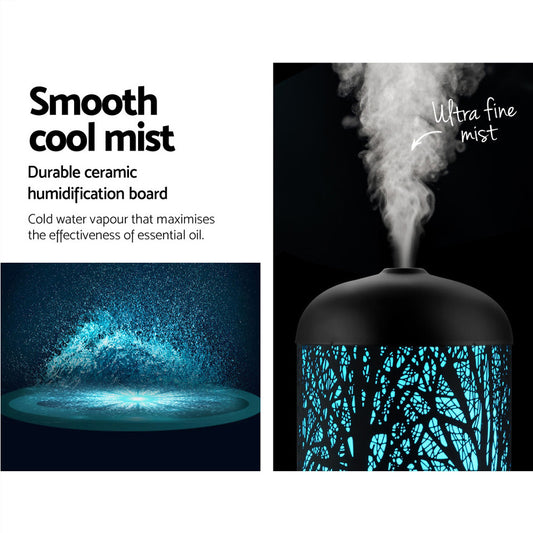 Aromatherapy Diffuser - Black 160ml