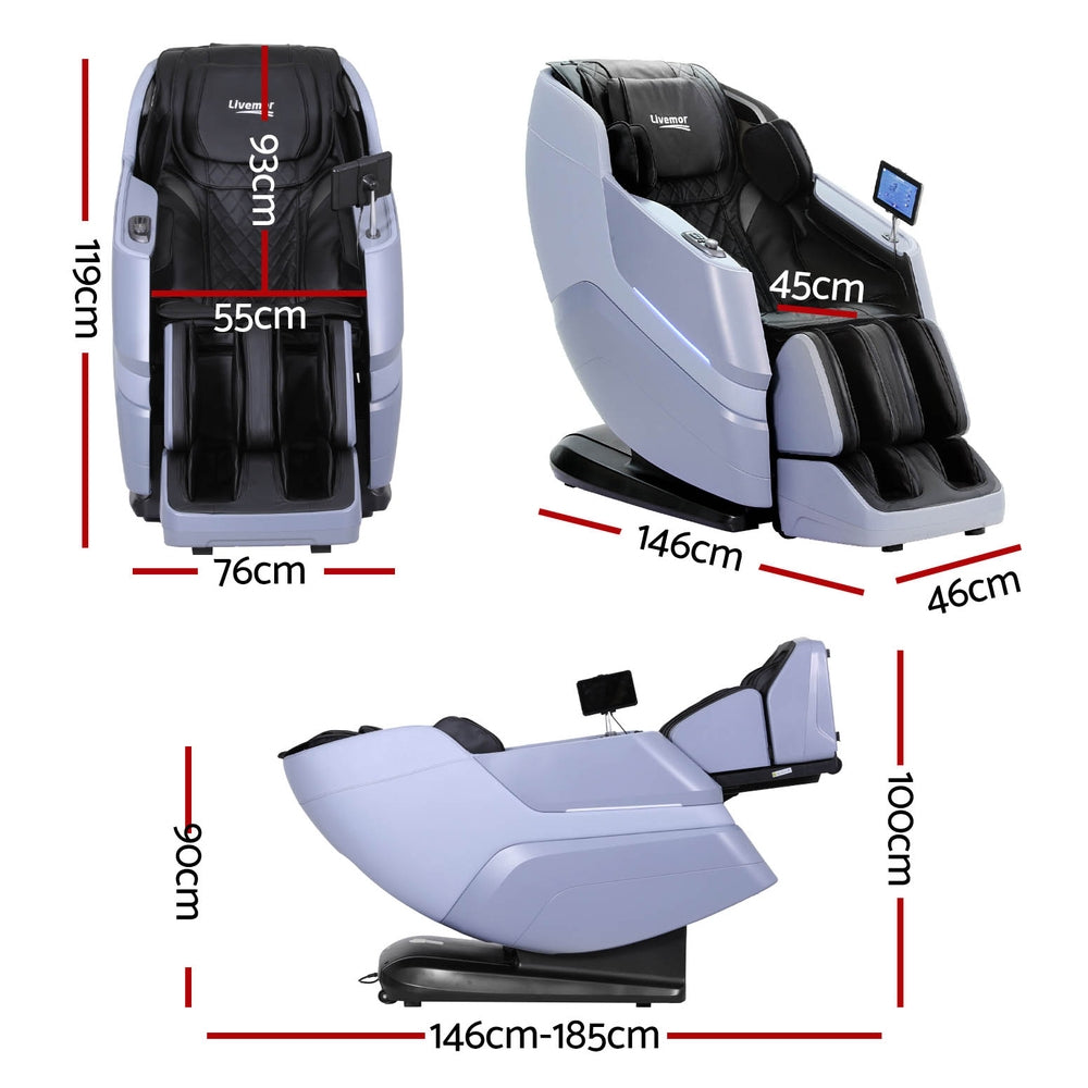 Home Massage Chair with AI Voice Control - Violet