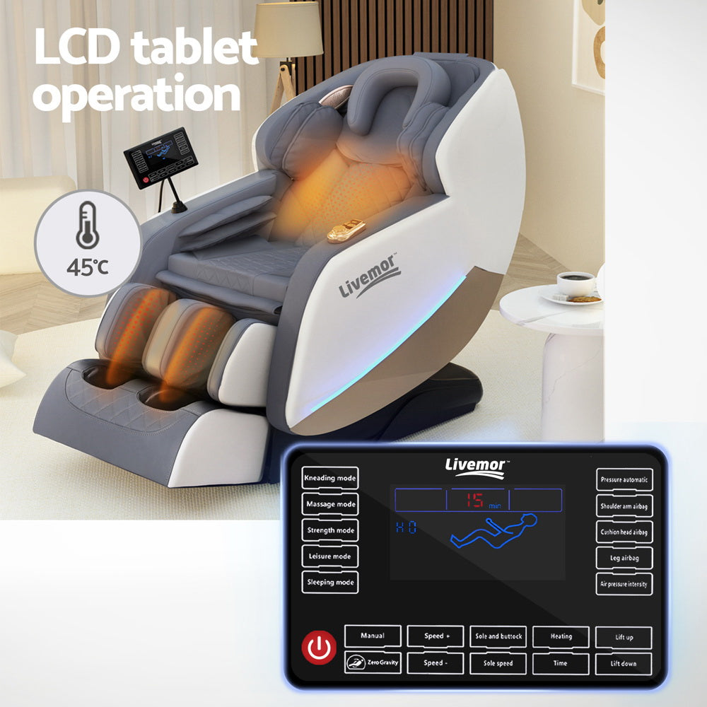 Electric Recliner Home Massage Chair - White