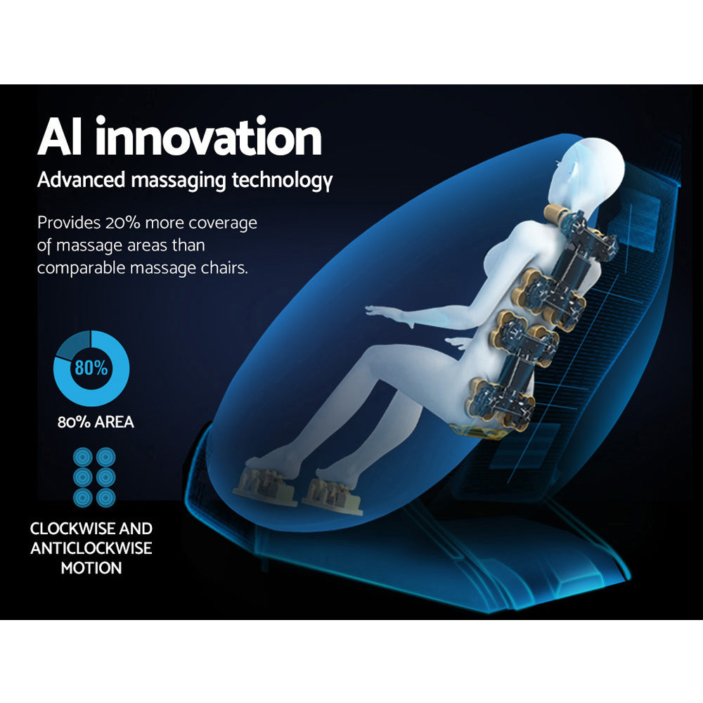 Electric Recliner Massage Chair - Grey Ellmue