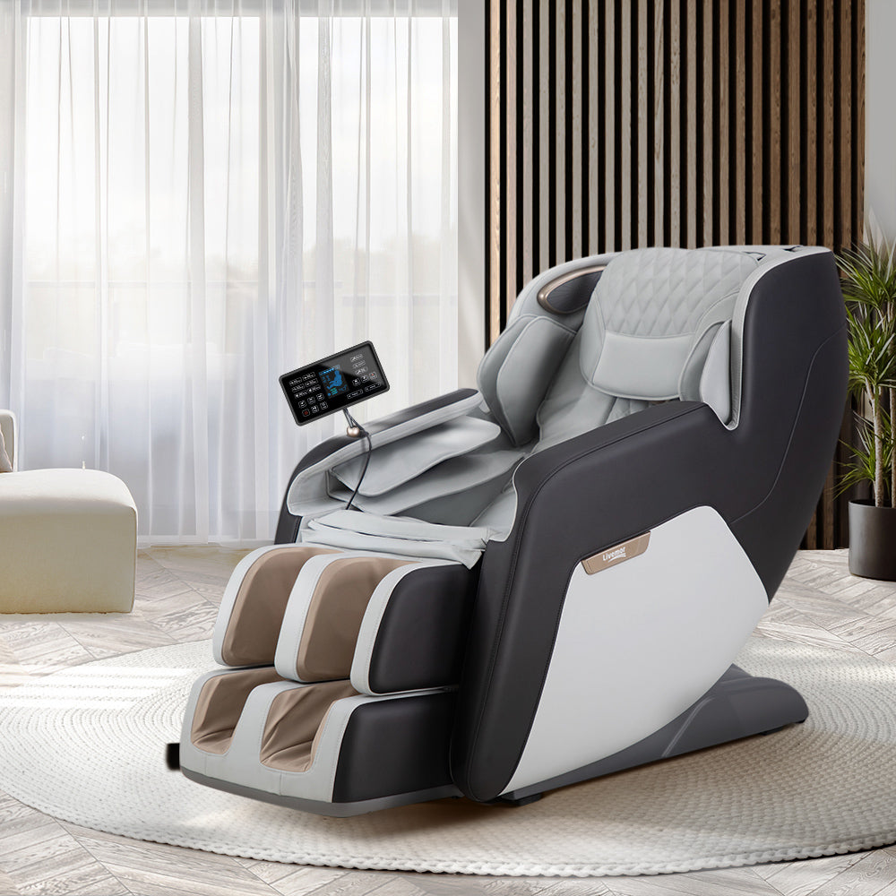 Electric Recliner Massage Chair - Black/White