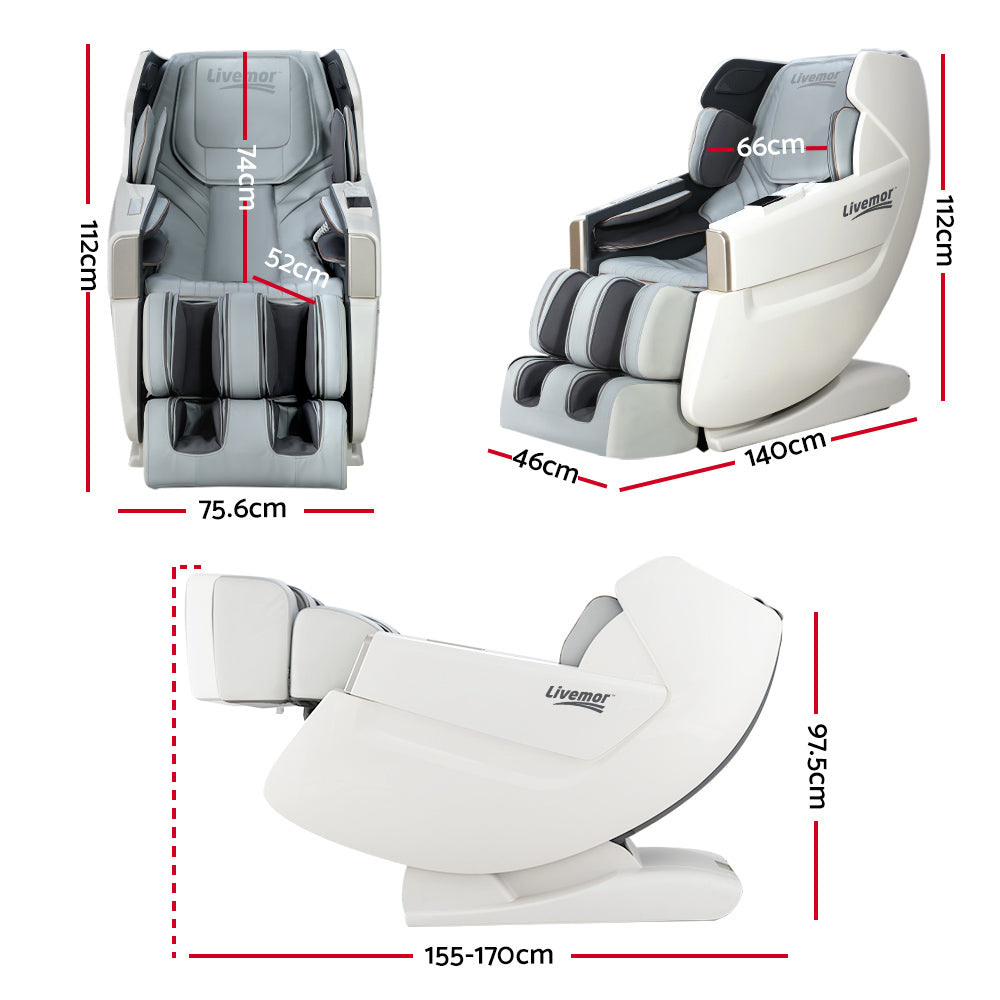 PRO Electric Recliner Massage Chair- White Varitas