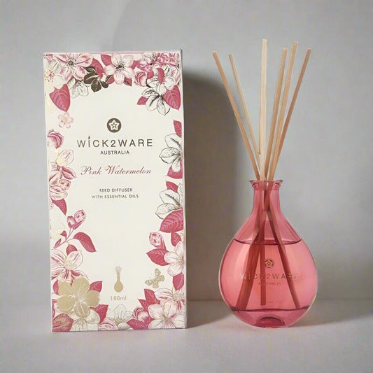 180ml Pink Watermelon Reed Diffuser with Essential Oils