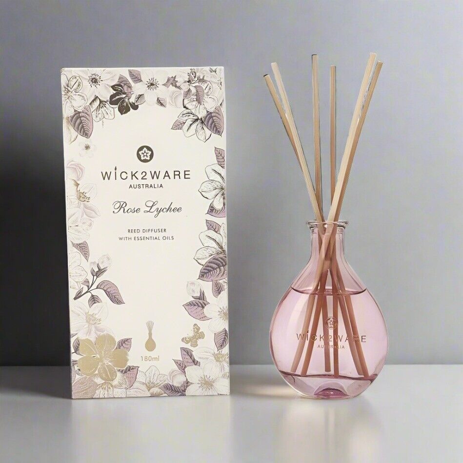 180ml Rose Lychee Reed Diffuser with Essential Oils