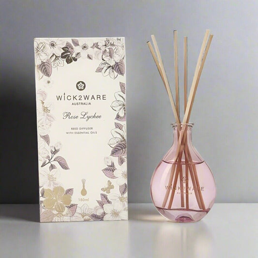 180ml Rose Lychee Reed Diffuser with Essential Oils