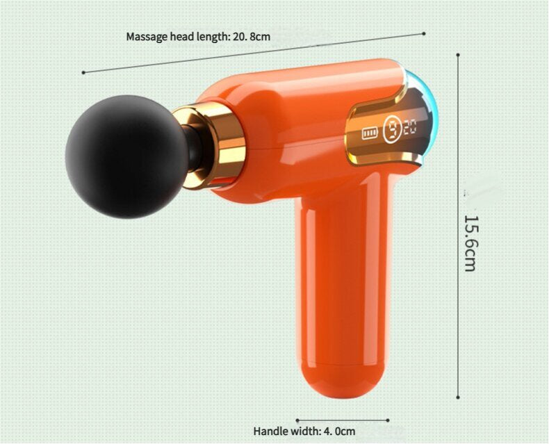 Orange Portable Massage Gun