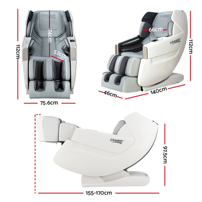PRO Electric Recliner Massage Chair- White Varitas
