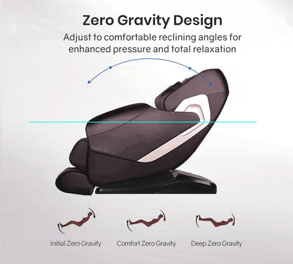 Zero Gravity Heating Kneading Massage Chair - Brown